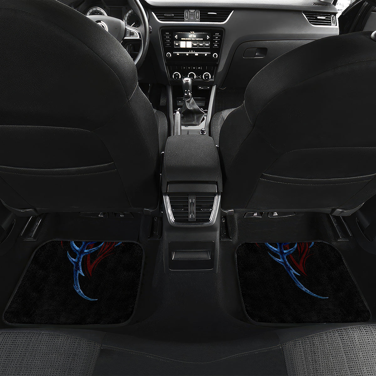 Devil Skull Car Mats Devil Face Scream - Wonder Print Shop