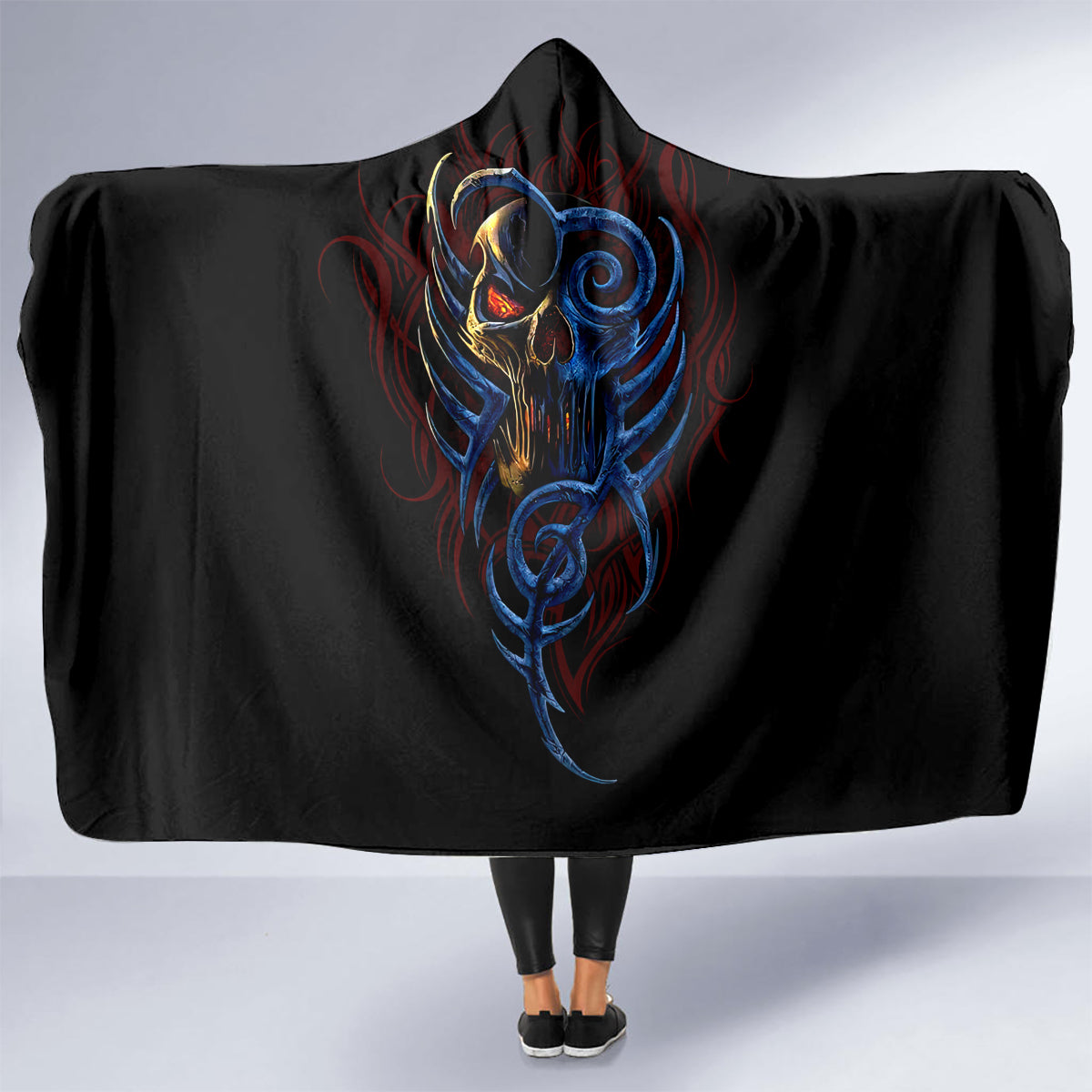 devil-skull-hooded-blanket-devil-face-scream