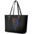 Devil Skull Leather Tote Bag Devil Face Scream - Wonder Print Shop
