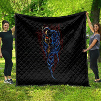 Devil Skull Quilt Devil Face Scream - Wonder Print Shop