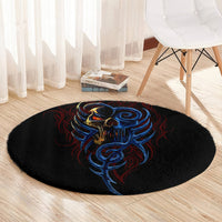 devil-skull-round-carpet-devil-face-scream