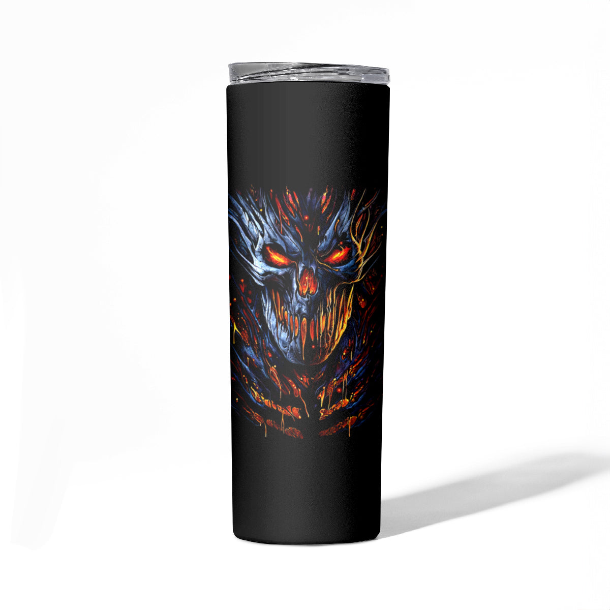 Devil Skull Skinny Tumbler Devil Face Scream - Wonder Print Shop