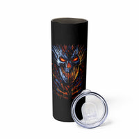 Devil Skull Skinny Tumbler Devil Face Scream - Wonder Print Shop