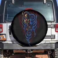 Devil Skull Spare Tire Cover Devil Face Scream - Wonder Print Shop