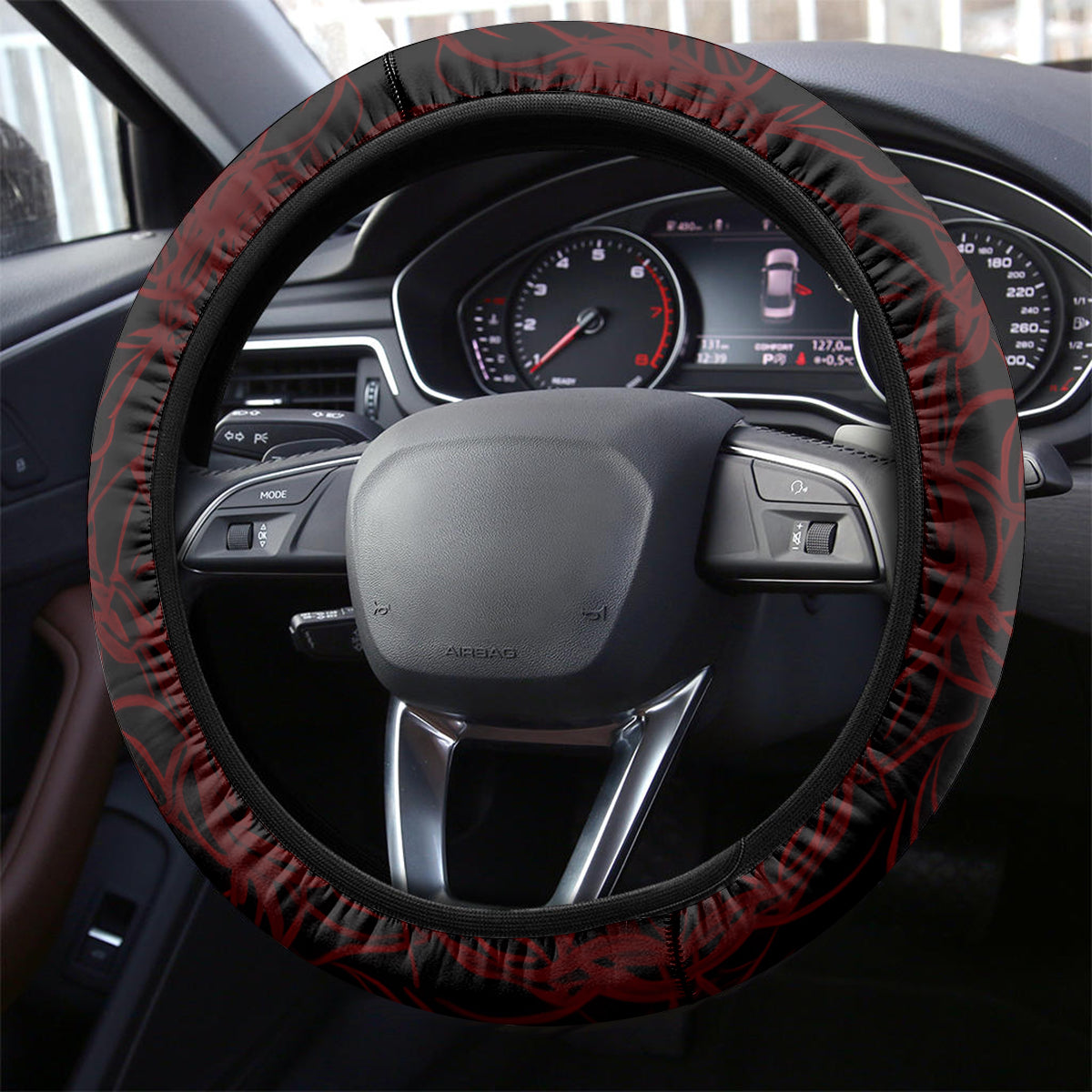 Devil Skull Steering Wheel Cover Devil Face Scream - Wonder Print Shop