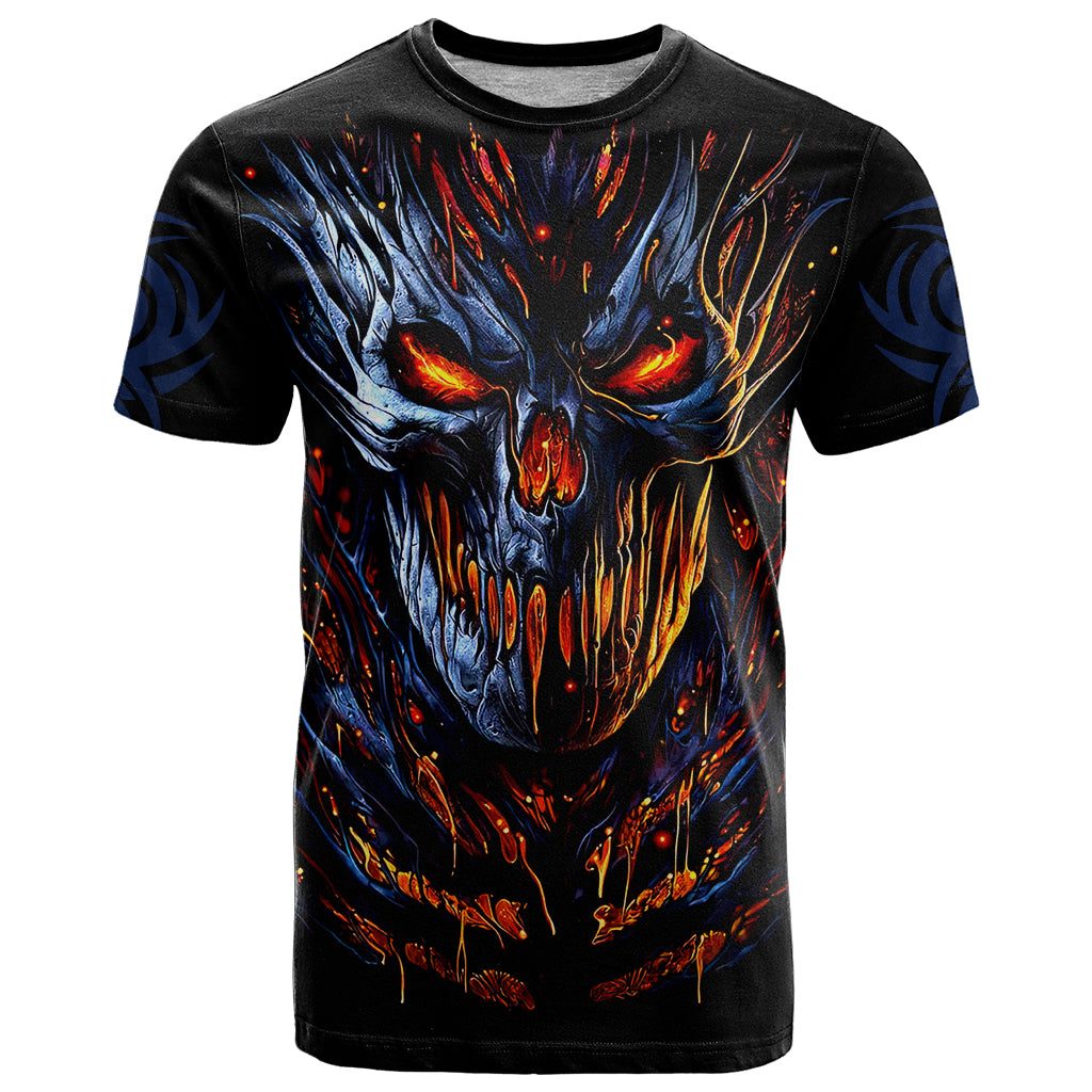 Devil Skull T Shirt Devil Face Scream - Wonder Print Shop