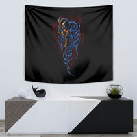 Devil Skull Tapestry Devil Face Scream - Wonder Print Shop