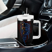 Devil Skull Tumbler With Handle Devil Face Scream - Wonder Print Shop