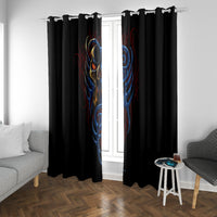 Devil Skull Window Curtain Devil Face Scream - Wonder Print Shop