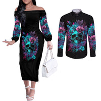 wings-skull-couples-matching-off-the-shoulder-long-sleeve-dress-and-long-sleeve-button-shirts-want-to-be-karma-fairy-rose-skull