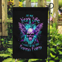 Wings Skull Garden Flag Want To Be Karma Fairy Rose Skull - Wonder Print Shop