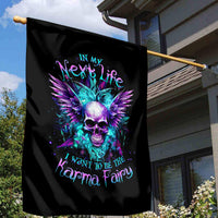 Wings Skull Garden Flag Want To Be Karma Fairy Rose Skull - Wonder Print Shop