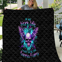 Wings Skull Quilt Want To Be Karma Fairy Rose Skull - Wonder Print Shop