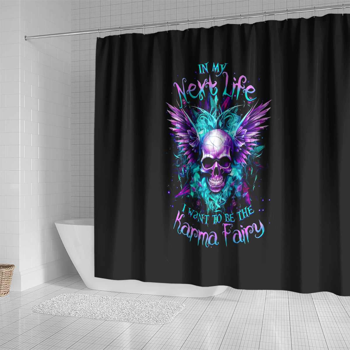 wings-skull-shower-curtain-want-to-be-karma-fairy-rose-skull