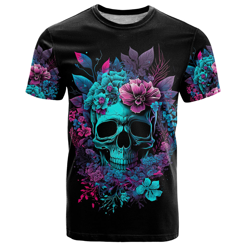 Wings Skull T Shirt Want To Be Karma Fairy Rose Skull - Wonder Print Shop