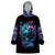 Wings Skull Wearable Blanket Hoodie Want To Be Karma Fairy Rose Skull - Wonder Print Shop