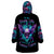 Wings Skull Wearable Blanket Hoodie Want To Be Karma Fairy Rose Skull - Wonder Print Shop