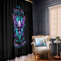 Wings Skull Window Curtain Want To Be Karma Fairy Rose Skull - Wonder Print Shop