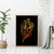 Tattoo Skull Canvas Wall Art Golden Skull Face Tattoo - Wonder Print Shop