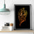Tattoo Skull Canvas Wall Art Golden Skull Face Tattoo - Wonder Print Shop