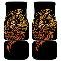 Tattoo Skull Car Mats Golden Skull Face Tattoo - Wonder Print Shop