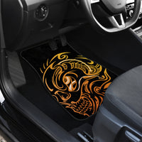 Tattoo Skull Car Mats Golden Skull Face Tattoo - Wonder Print Shop