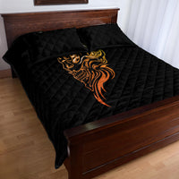 Tattoo Skull Quilt Bed Set Golden Skull Face Tattoo - Wonder Print Shop