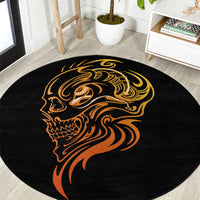 tattoo-skull-round-carpet-golden-skull-face-tattoo