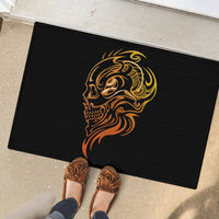 Tattoo Skull Rubber Doormat Golden Skull Face Tattoo - Wonder Print Shop