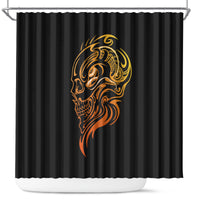 tattoo-skull-shower-curtain-golden-skull-face-tattoo