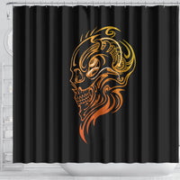 tattoo-skull-shower-curtain-golden-skull-face-tattoo
