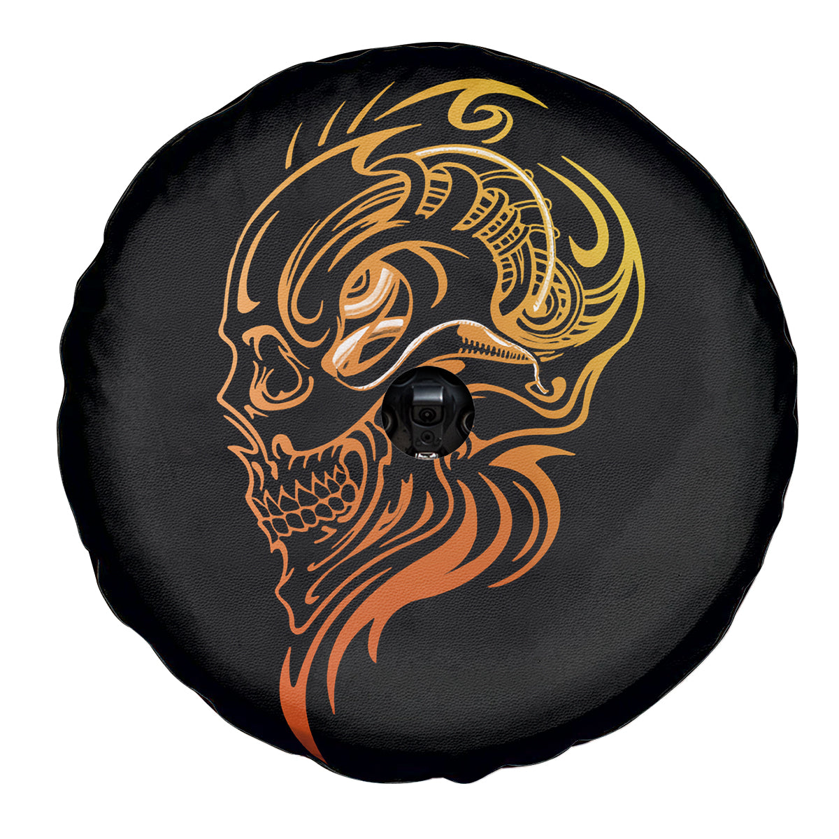 Tattoo Skull Spare Tire Cover Golden Skull Face Tattoo - Wonder Print Shop
