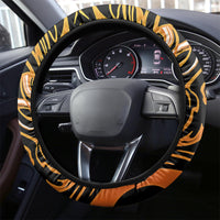 Tattoo Skull Steering Wheel Cover Golden Skull Face Tattoo - Wonder Print Shop