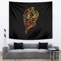Tattoo Skull Tapestry Golden Skull Face Tattoo - Wonder Print Shop