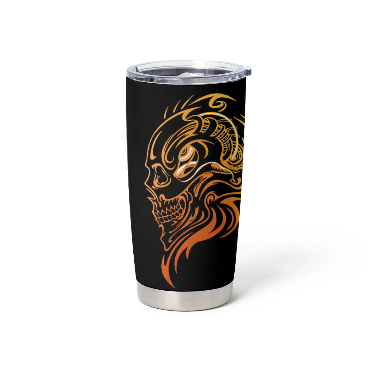 Tattoo Skull Tumbler Cup Golden Skull Face Tattoo - Wonder Print Shop