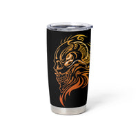 Tattoo Skull Tumbler Cup Golden Skull Face Tattoo - Wonder Print Shop