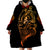 Tattoo Skull Wearable Blanket Hoodie Golden Skull Face Tattoo - Wonder Print Shop
