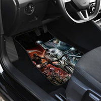 Warrior Skull Car Mats Skull Warrior Viking - Wonder Print Shop