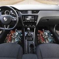 Warrior Skull Car Mats Skull Warrior Viking - Wonder Print Shop