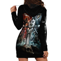 Warrior Skull Hoodie Dress Skull Warrior Viking - Wonder Print Shop