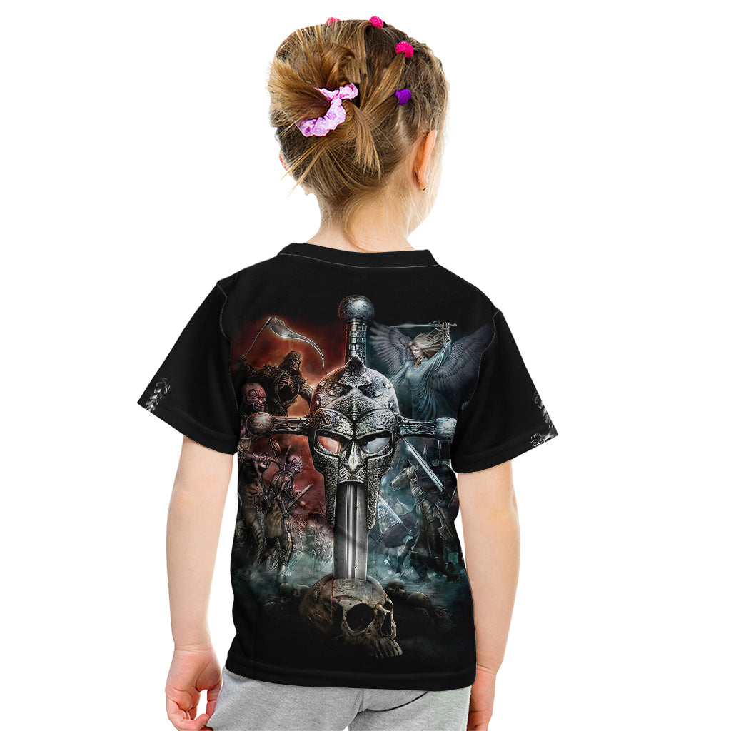 Warrior Skull Kid T Shirt Skull Warrior Viking - Wonder Print Shop