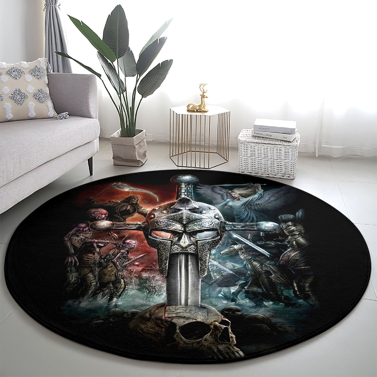warrior-skull-round-carpet-skull-warrior-viking