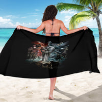 Warrior Skull Sarong Skull Warrior Viking - Wonder Print Shop