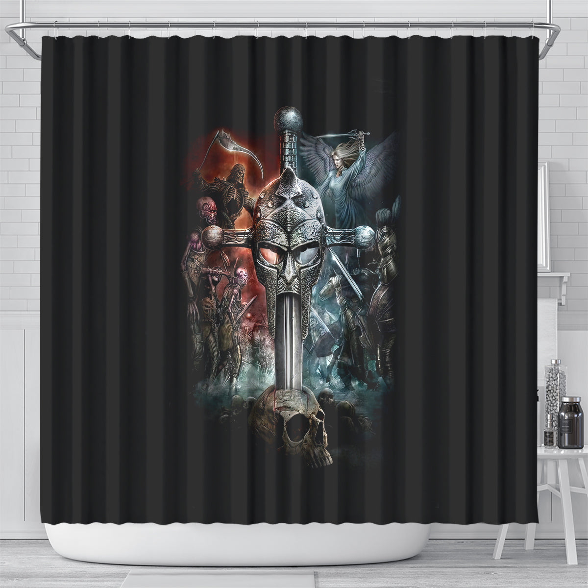 warrior-skull-shower-curtain-skull-warrior-viking