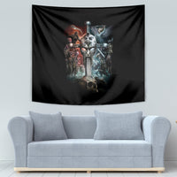 Warrior Skull Tapestry Skull Warrior Viking - Wonder Print Shop