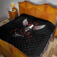 Wings Rose Skull Quilt Romantic Rose Skull Wings - Wonder Print Shop