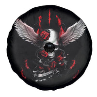 Wings Rose Skull Spare Tire Cover Romantic Rose Skull Wings - Wonder Print Shop