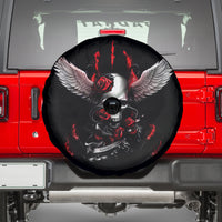 Wings Rose Skull Spare Tire Cover Romantic Rose Skull Wings - Wonder Print Shop