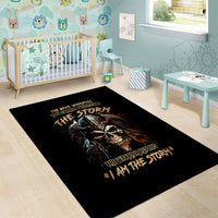 Warrior Skull Area Rug The Warrior Replies Iam The Storm - Wonder Print Shop