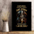 Warrior Skull Canvas Wall Art The Warrior Replies Iam The Storm - Wonder Print Shop